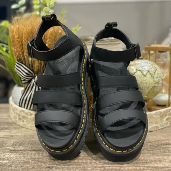 Dr. Martens Blaire Flatform Sandals Sz 10 - Picture 2 of 10